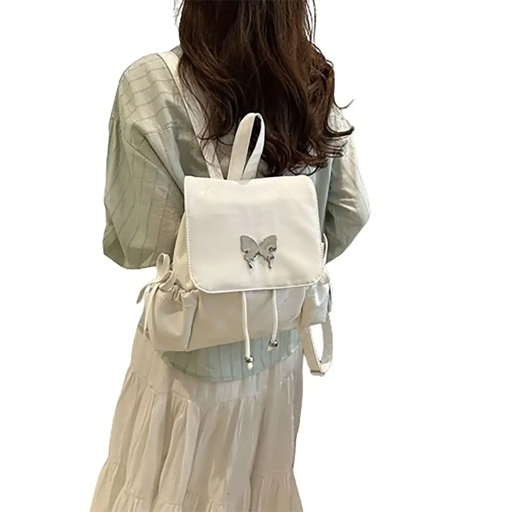 Mode Strik Schooltas Verstelbare Riem Waterdichte Twee Schoudertas Pu Grote Capaciteit Rugzak Student