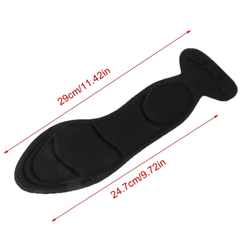 1Pair T-shaped Memory Foam Insoles Invisible Women Arched Support Insert High-heels Shoe Pads Heel Protection Insole image 4