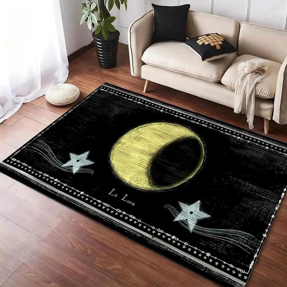 Shining Stars Floor Mat Flannel Rugs Soft Winter Warmth Floor Mat Thickened Non-Slip for Living Room Home Door Mat