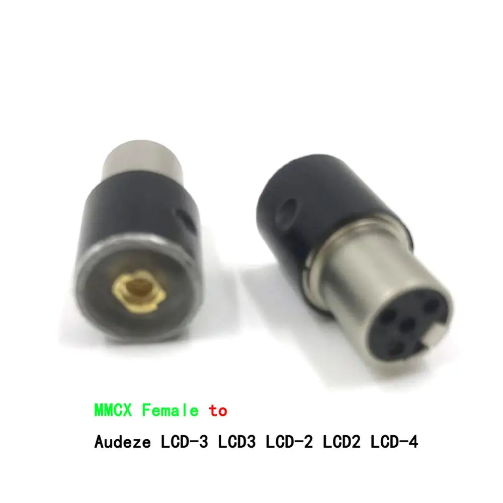 one pair Headphone Plug for Audeze LCD-3 LCD3 LCD-2 LCD2 LCD-4 Male to MMCX Female Converter Adapter