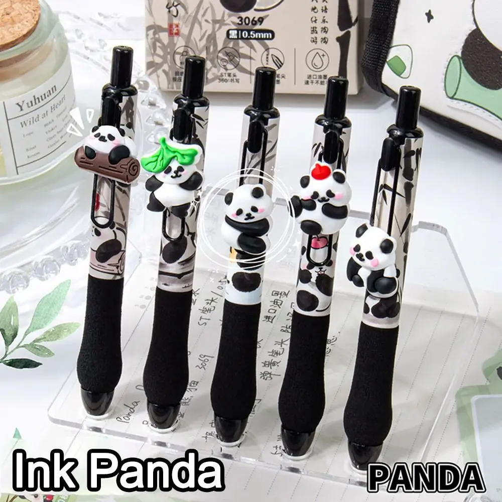 

5 шт., милая гелевая ручка Capibara 0,5 мм, быстросохнущая нейтральная ручка, канцелярские принадлежности для письма, шариковая ручка для студентов