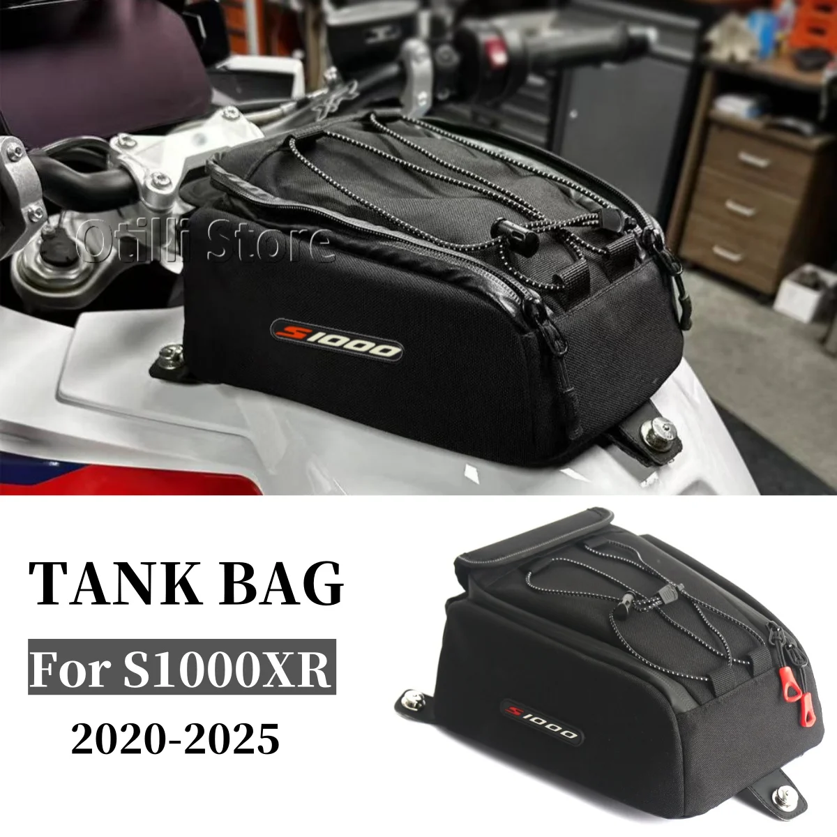 

Сумка на бак мотоцикла для BMW S1000XR S1000 XR S1000 XR s1000 xr 2020-2025, сумки для хранения багажа, водонепроницаемая сумка для топливного бака