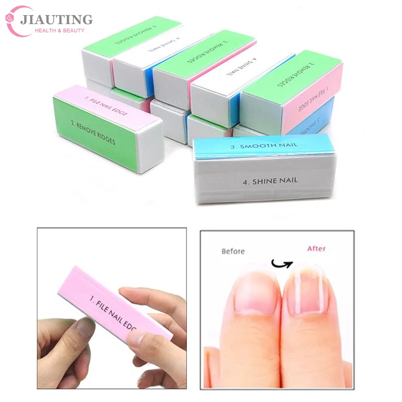 

5 Pcs/Lot Nail Buffer Block 4 Way Colorful Buffing Block Shine Polisher Nail Buffing File Manicure Sanding Nail Art Tools