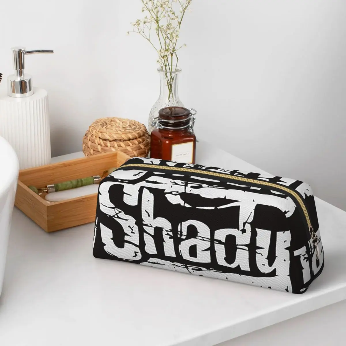 

The Death Of Slim Shady Eminem Pencil Cases for Students Gifts Pen Box Pencil Bag Big Capacity Pencil Pouch Pen Holder