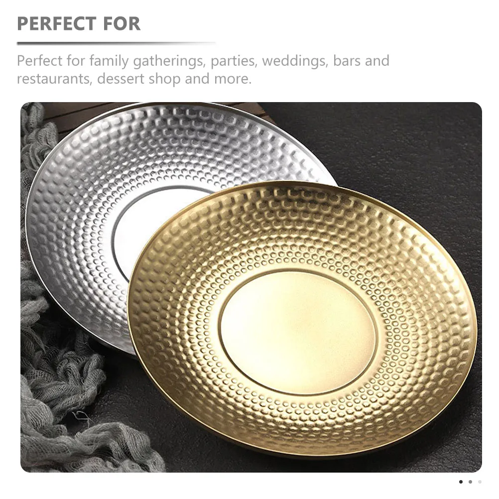 

Stainless Steel Fruit Plate Holder for Kitchen Countertop Serving Platter Food Trays