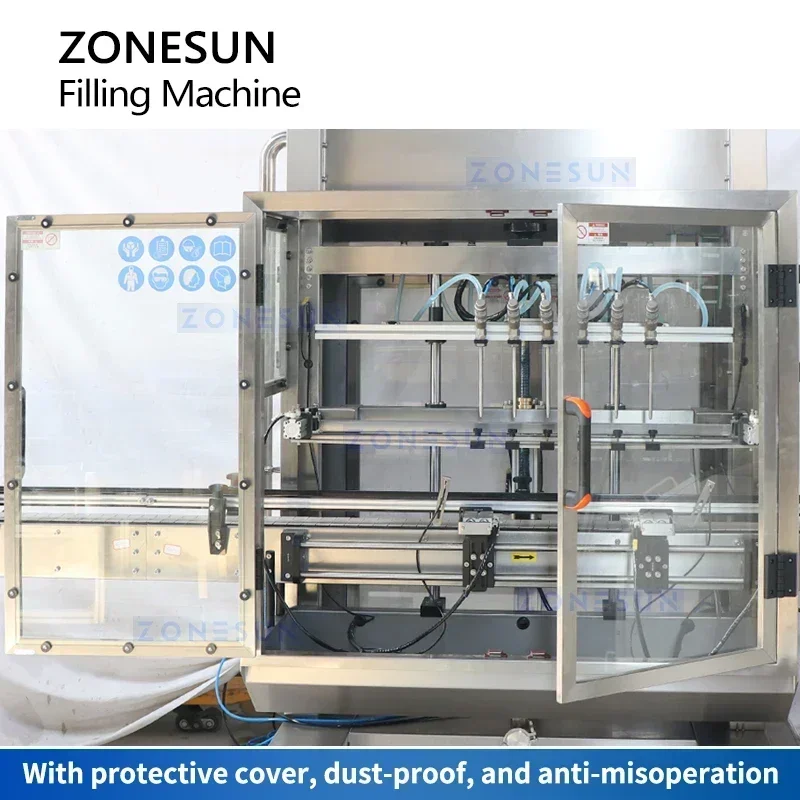 Máquina llenadora automática a prueba de explosiones ZONESUN ZS-YTEX1 para embalaje industrial de botellas de líquidos químicos
