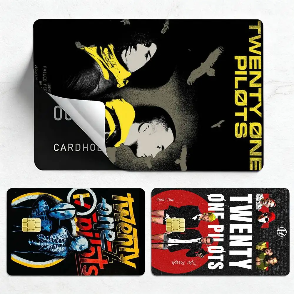 For Band T-Twenty o-One P-PILOTS  Credit Card HD Stickers Small Chip Waterproof Sticker Game Card Decal Gift