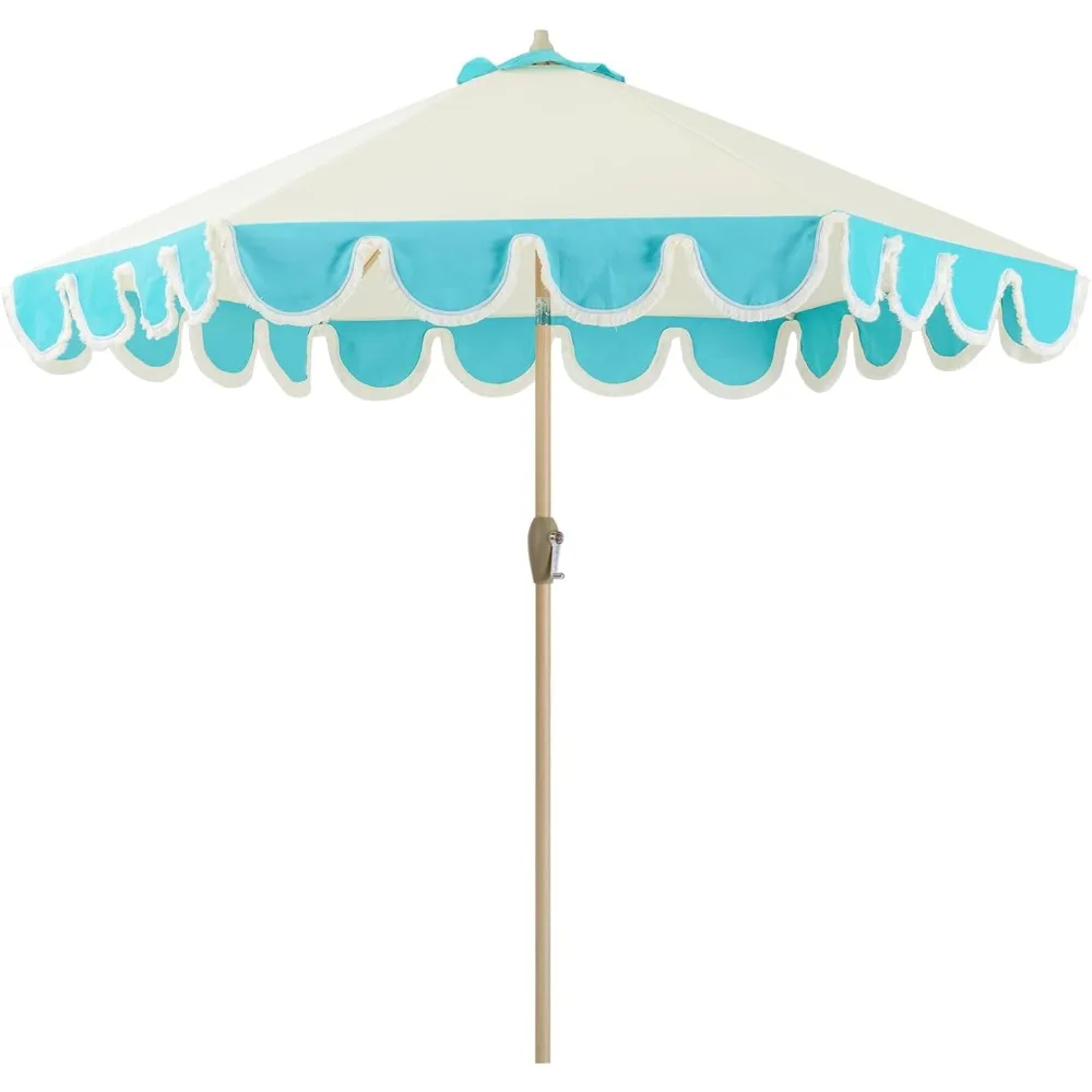 

9ft Patio Umbrellas, Market Umbrellas with Water-Resistant and Fade Resistant Canopy, windproof sun shade umbrella