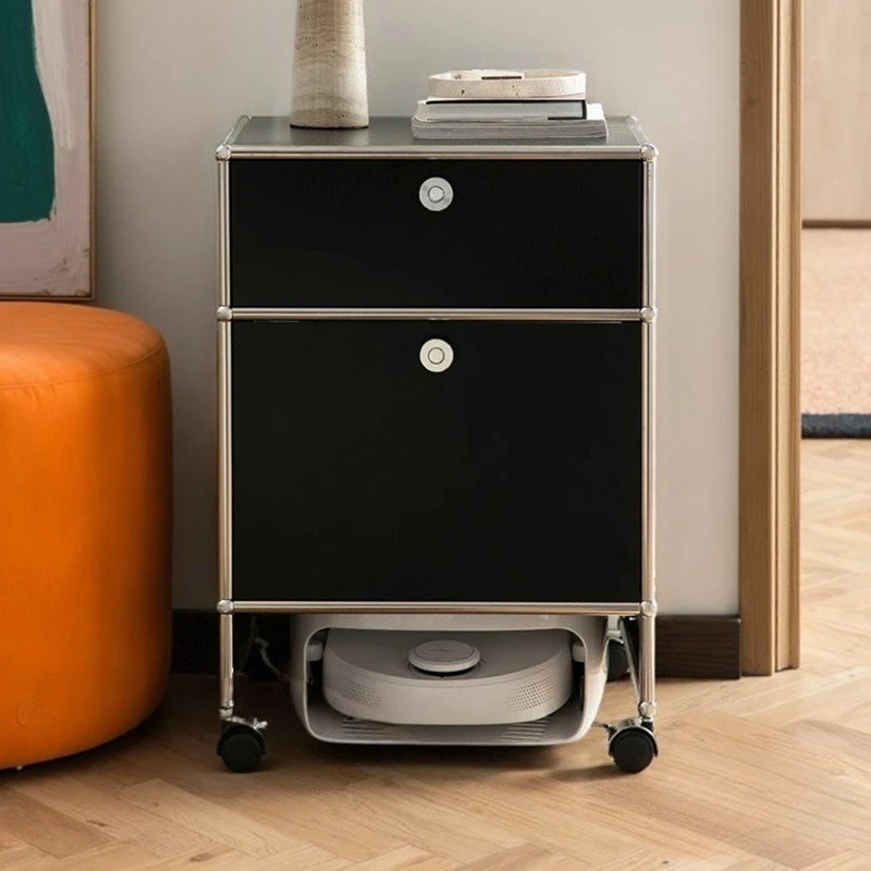 Household medieval module cabinet, stainless steel removable storage side cabinet