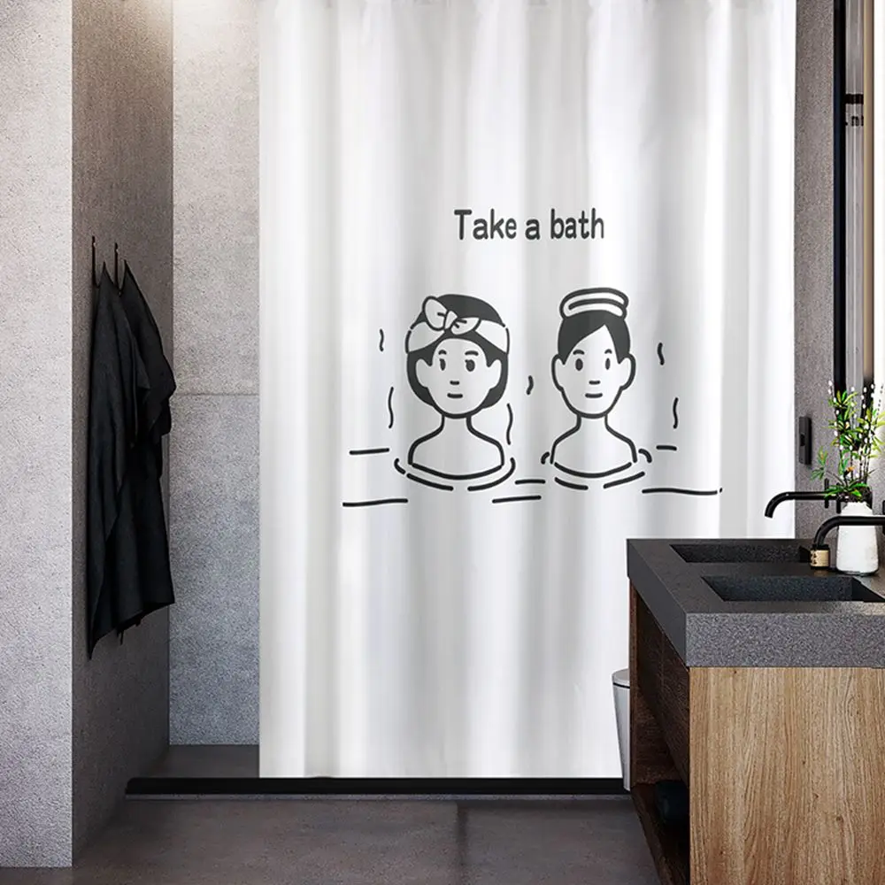 

Not in/99.9% Waterproof Hook Style Shower Curtain, Hanging Curtain, Toilet Partition, Home Partition, Not in or Take Bath,