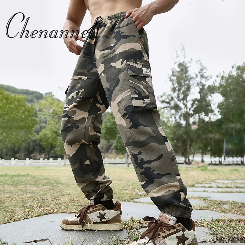 

Men's Tactical Camouflage Overalls High-Quality Multi-Pocket Trousers Sports Training Casual Work Pants