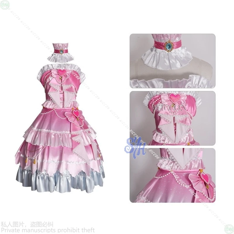 Shiratori Hime Aikatsu STARS! Косплей аниме костюм розовый кавайный торт платье сердце сладкая Лолита Джирай Кей для Хэллоуина костюм для вечеринки