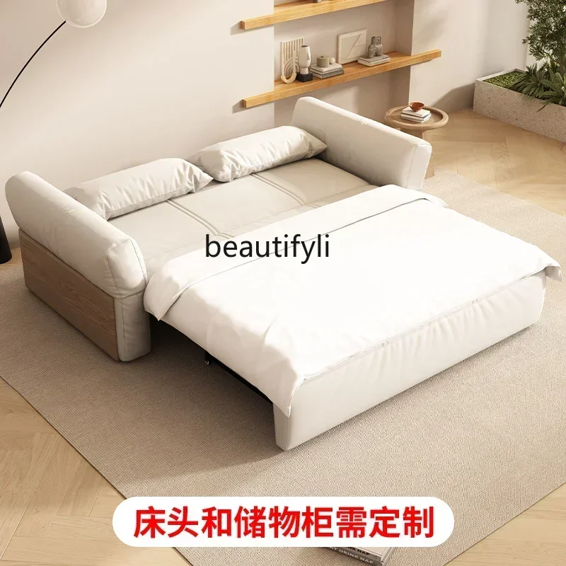 A16 Electric sofa bed dual-purpose multi-function modern simple double light luxury, small apartment living room study