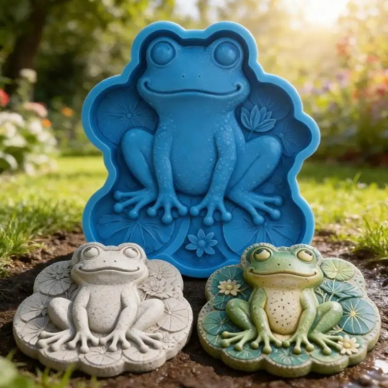 E8BD Repeat-Use Garden Paver Mold for Decorative Cement Casting Projects