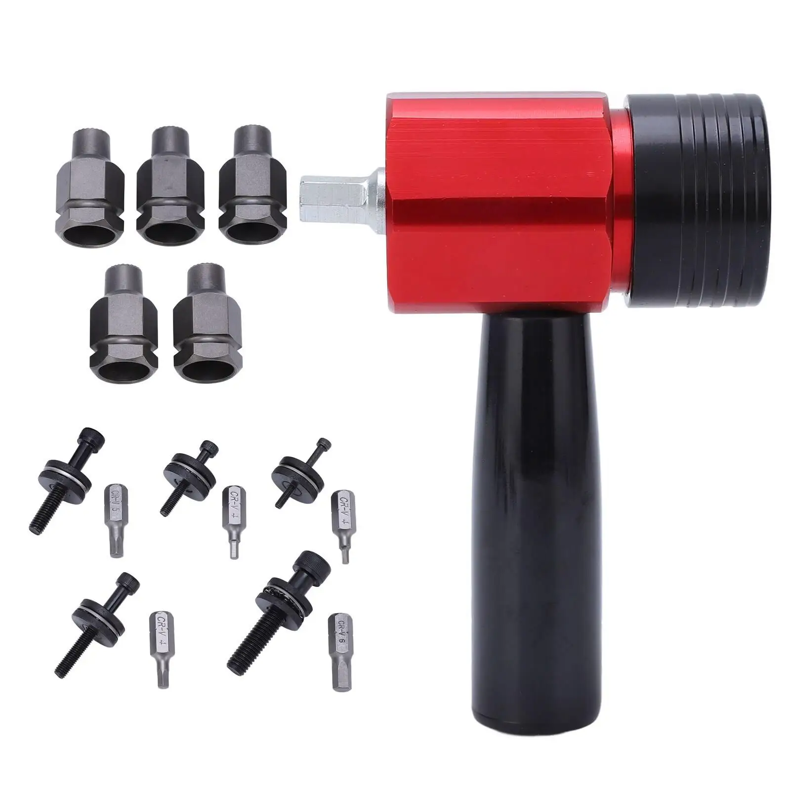 Labor-Saving Rivet Nut Drill Adapter, Ferramenta de Rebite eficiente, M3, M4, M5, M6, M8