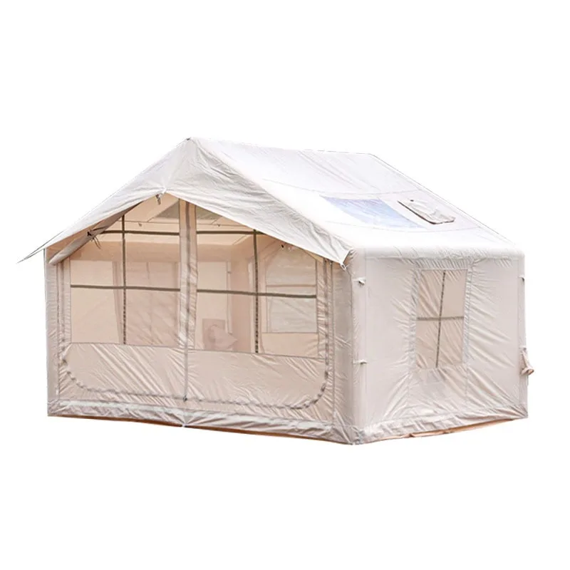 

Camping tent Integrated inflatable tent 6-8 people Outdoor two doors and two windows House
