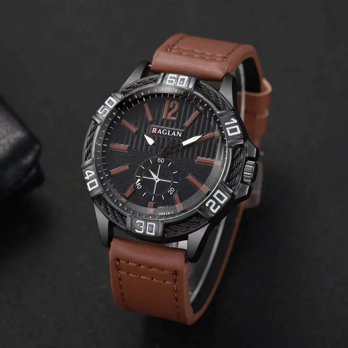 Fashion Men's Watch Casual Leather Strap Men Business Wrist Watches Reloj Hombre（Without Box）