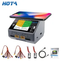 Hota D6 Dual/Pro Smart Charger AC 200w DC 650w 15a for Lipo Liion Nimh Battery with Iphone Samsung Wireless Charging