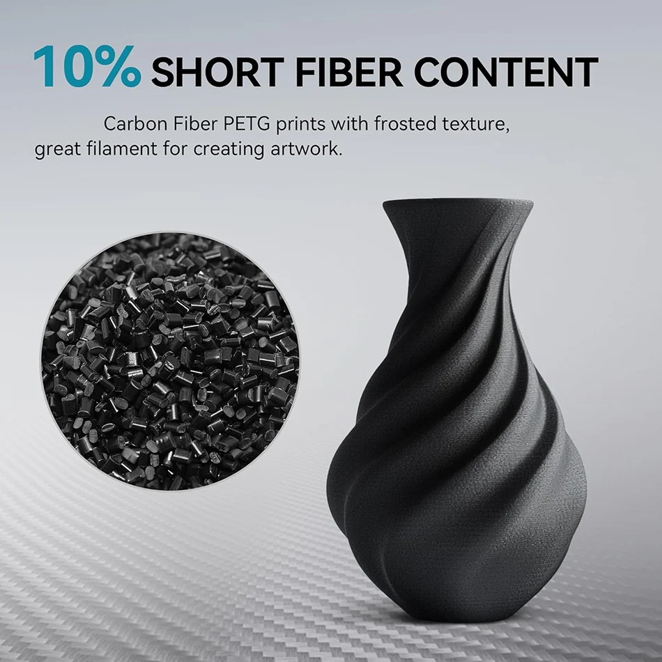 JAYO PETG-CF 3D Printer Filament 1.75mm PETG/PLA Carbon Fiber Filament High Impact Strength Heat-Resistant 3D Printing Materials view 6