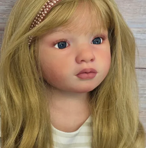 St.Store 42inch Aloenka Pretty Girl Already Painted Reborn Doll Rooted Blonde Hair As Gift