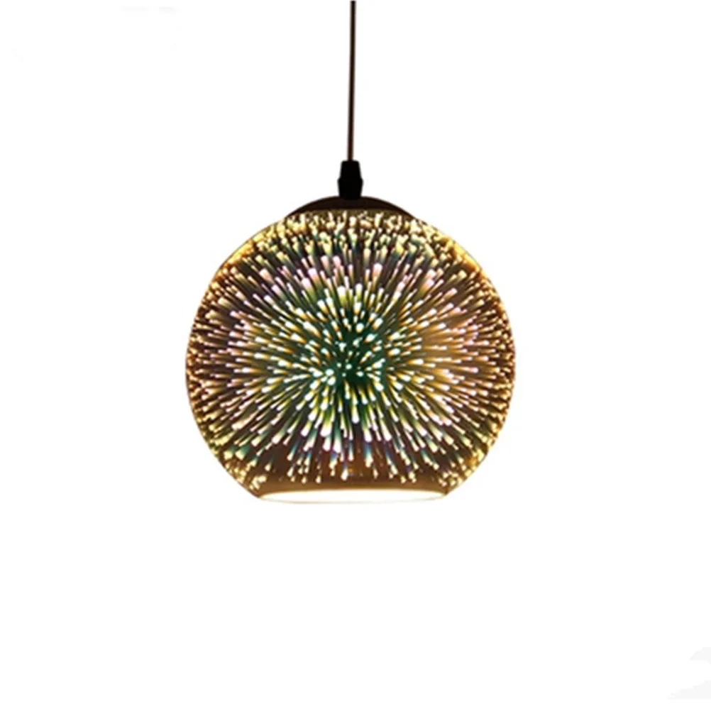 

Creative Glass Chandelier E27 Screw Hanging Lamp Durable Pendant Light Fixture Stylish Vintage Ceiling Decor For Bedroom Living