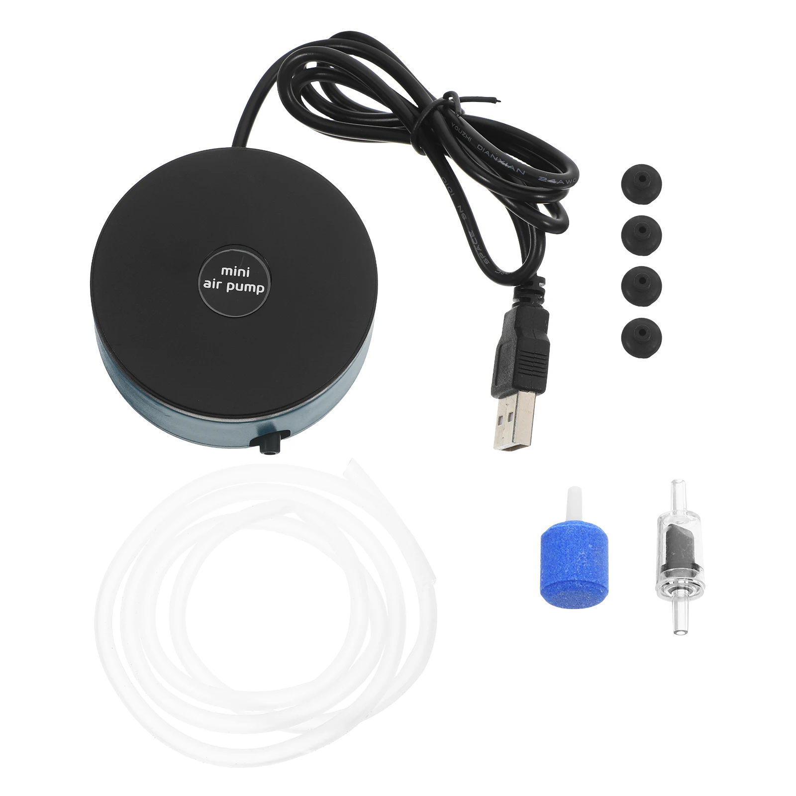 

Mini Fish Tank Oxygen Pump USB Air Pump Set Efficient Oxygenation Quiet Operation Portable Aquarium Aerator Water Tank