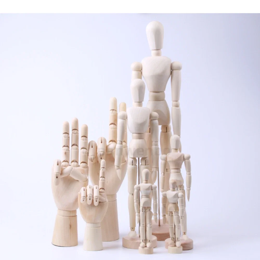 Man Ornaments Human Body Art Tools Painting Sketch Wooden Art Students Special Flexible Joint Puppet Supplies Fairy Garden