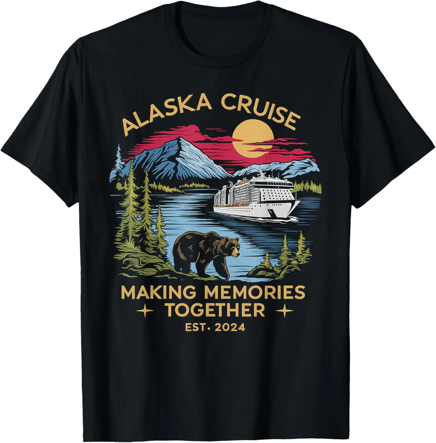 Matching Family Friends and Group Alaskan Alaska Cruise 2024 T-Shirt