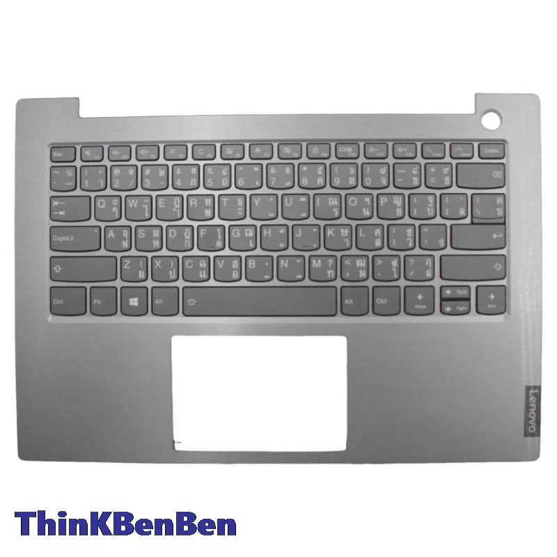 TH Thai Mineral Gray Keyboard Upper Case Palmrest Shell Cover For Lenovo ThinkBook 14 14IML 14IIL 5CB0W44369