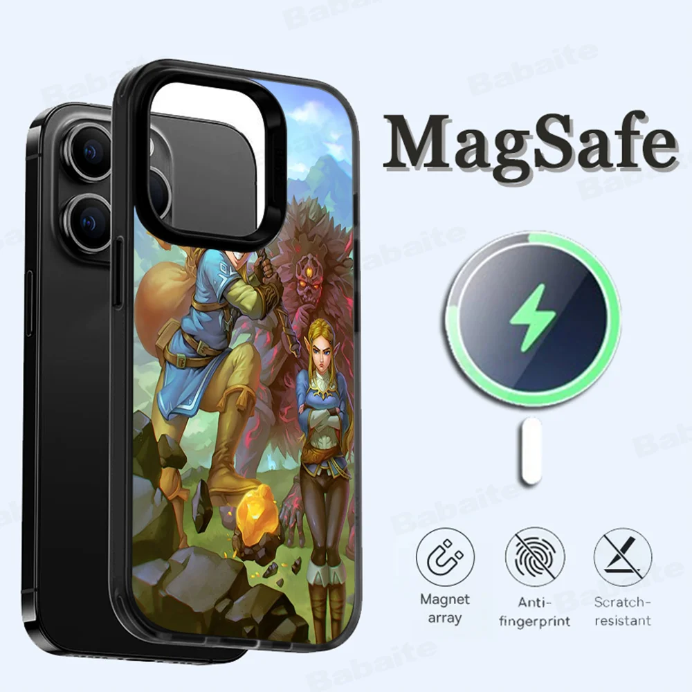 Game Z-Zeldas L-Legends Phone Case Magnetic Case For IPhone 16 14 13 12 11 15 Pro Max Plus For Magsafe Wireless Charge Cover