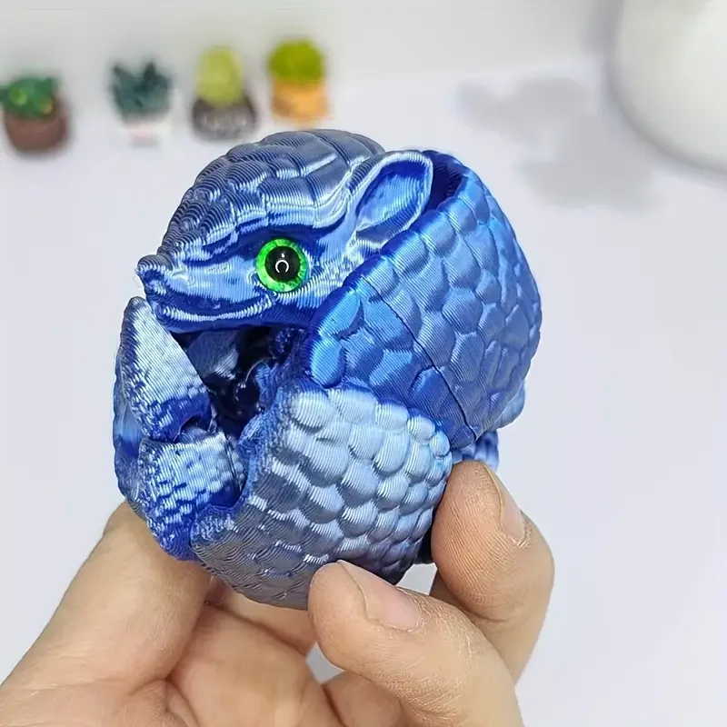 1 ชิ้น 3D พิมพ์ประติมากรรมสัตว์สร้างสรรค์ - ตาสุ่ม - ข้อต่อที่สามารถเคลื่อนย้าย - นวนิยายผ่อนคลายอุปกรณ์เสริมเดสก์ท็อปเหมาะสําหรับของขวัญปาร์ตี้
