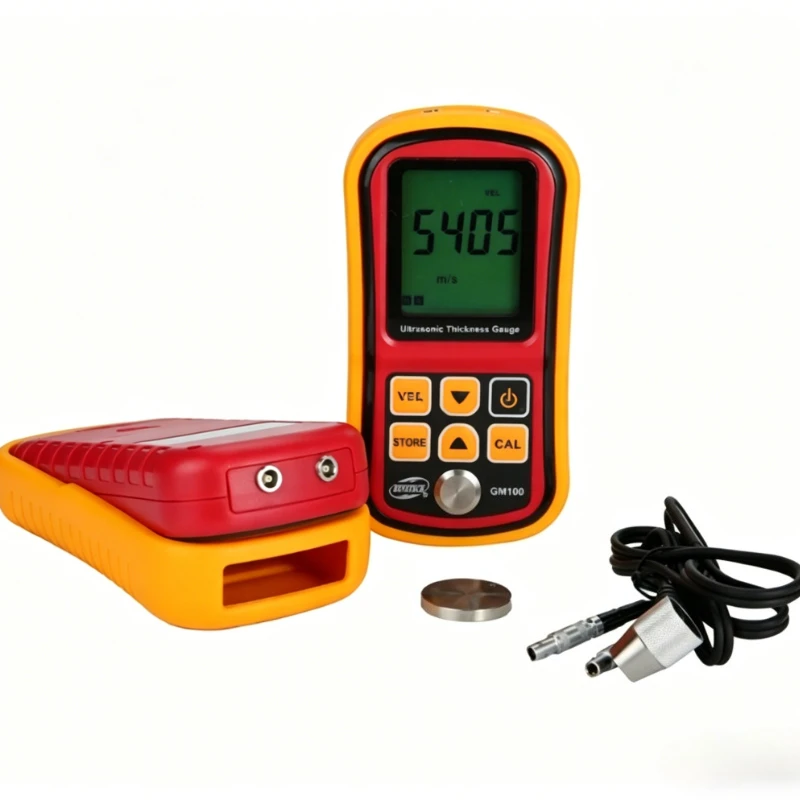 Ultrasonic Thickness Gauge Digital LCD Width Measuring Tools 1.2~220mm Glass Ceramics Metal Thickness Gauge Monitor for GM100