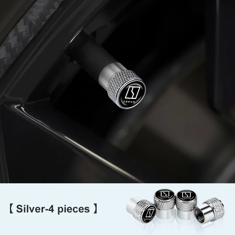 For ZEEKR 007GT 7X 9X Aluminum Alloy Dust‑Proof Leak‑Proof Tire Valve Stem Caps Wheel Exterior Trim Accessories