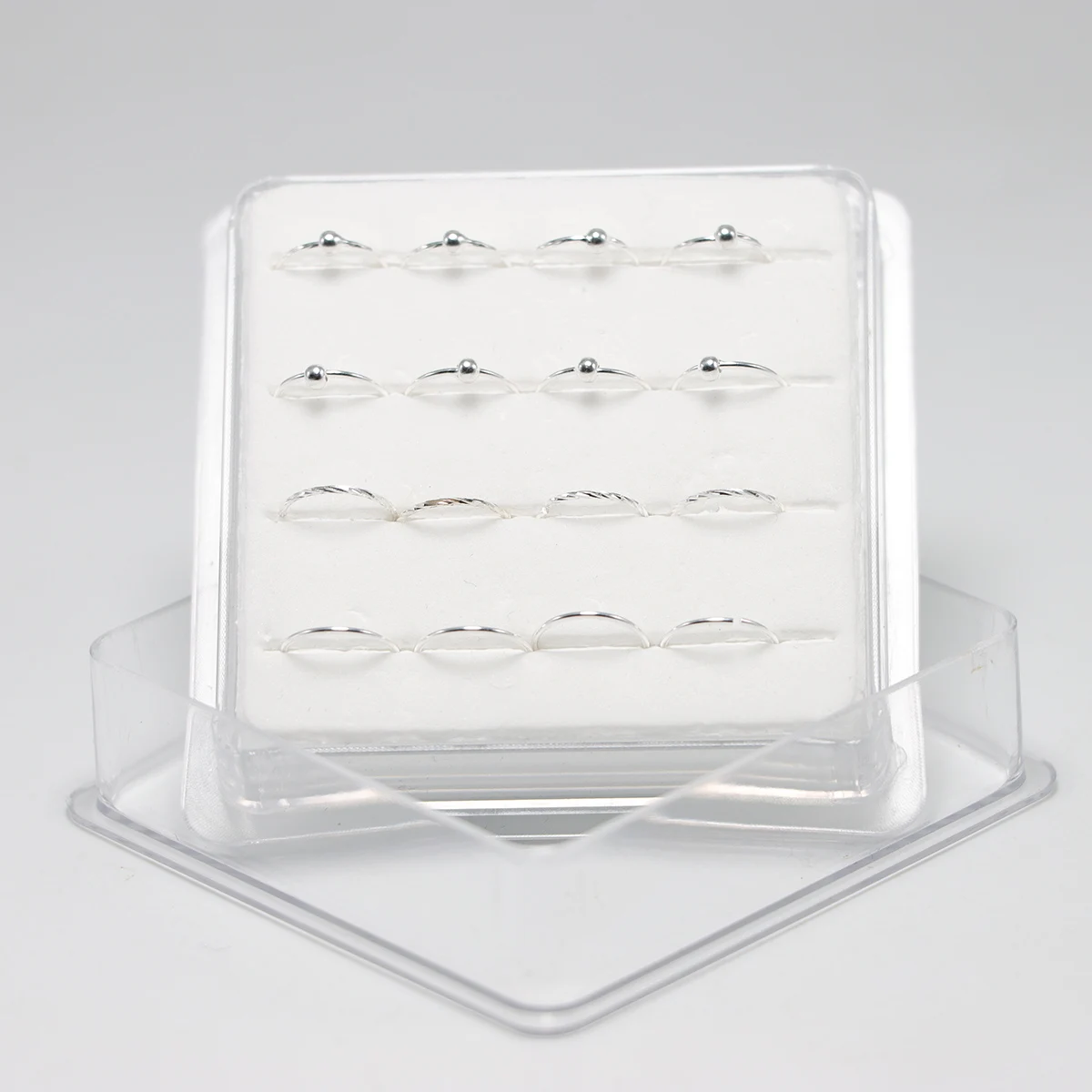 22G 925 sterling silver Nose Ring Tragus Helix Ear hoop Piercing Ring  16pcs/pack