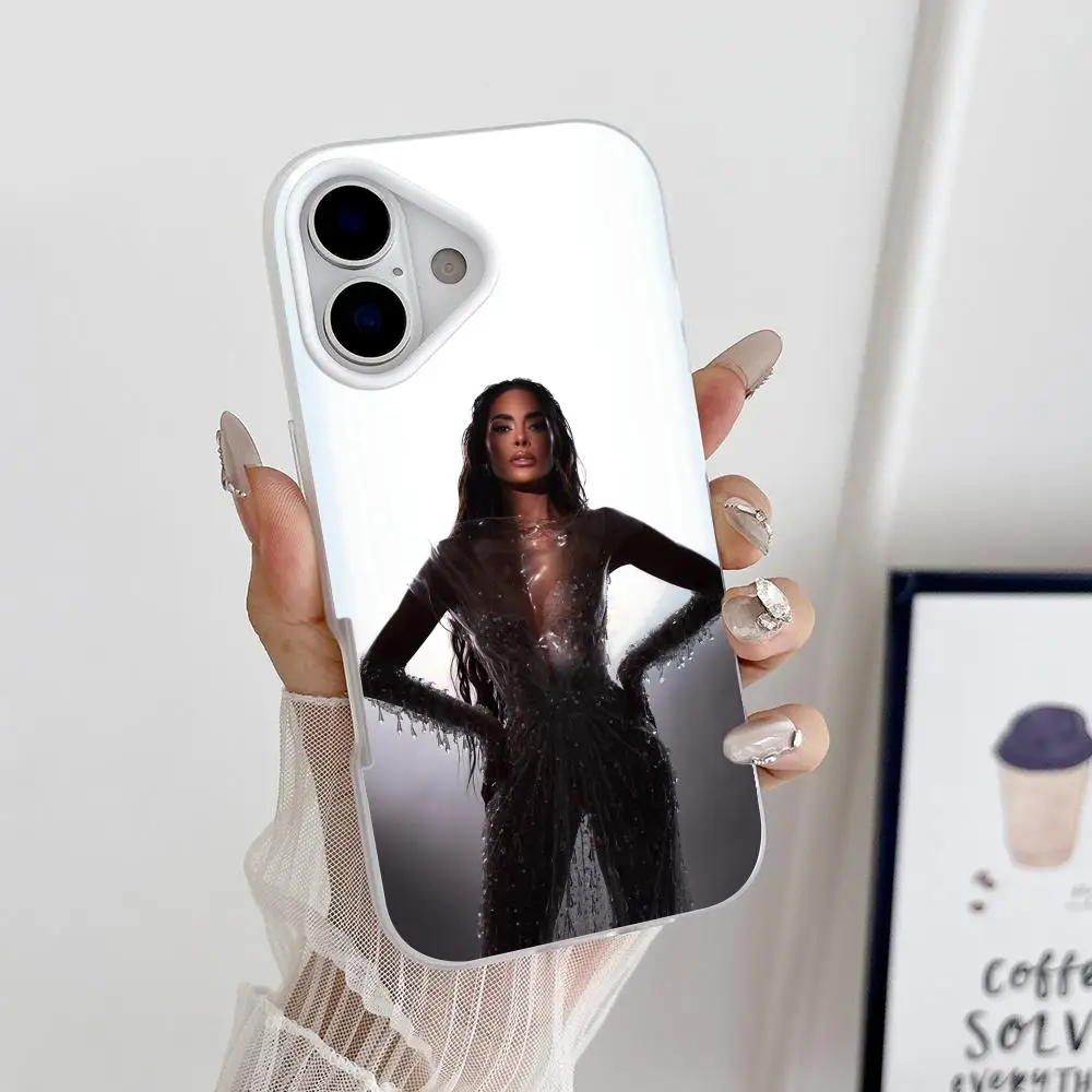 

Galilea Montijo Jelly Double layer White Mobile Phone Case for iPhone 17 16 15 14 13 12 11 Air Pro Max Plus Protective