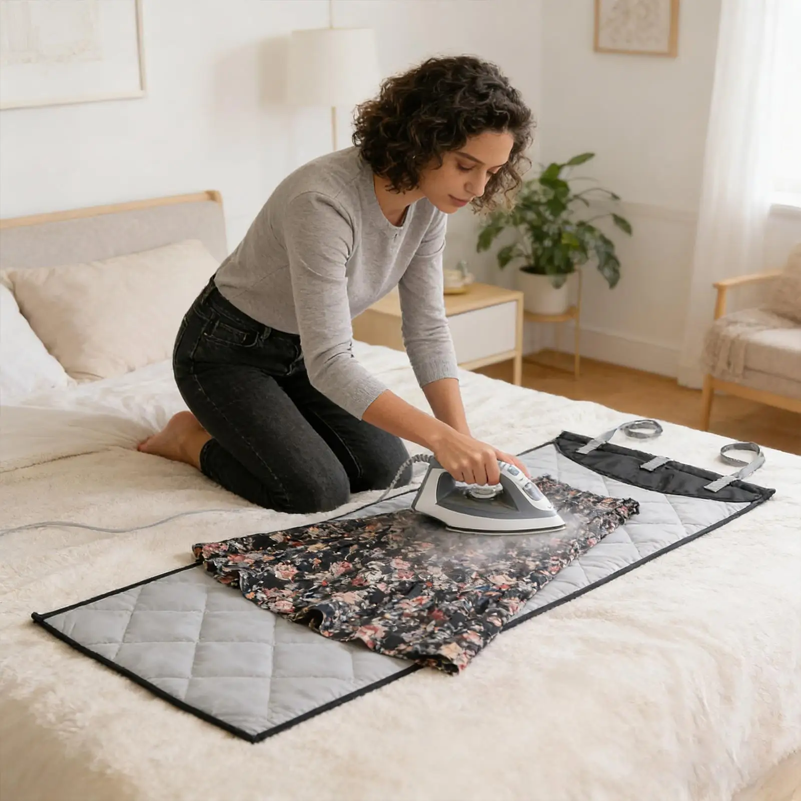 

Вертикальная паровая станция для одежды на дверь, термостойкая, с регулируемым креплением на дверной проем, для частого использования