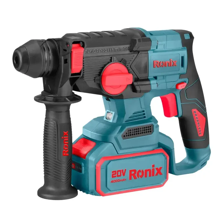 RONIX 8678 Cordless Hammer Drill 20V 2.5J Powerful SDS-Plus Brushless Cordless Rotary Hammer Kit