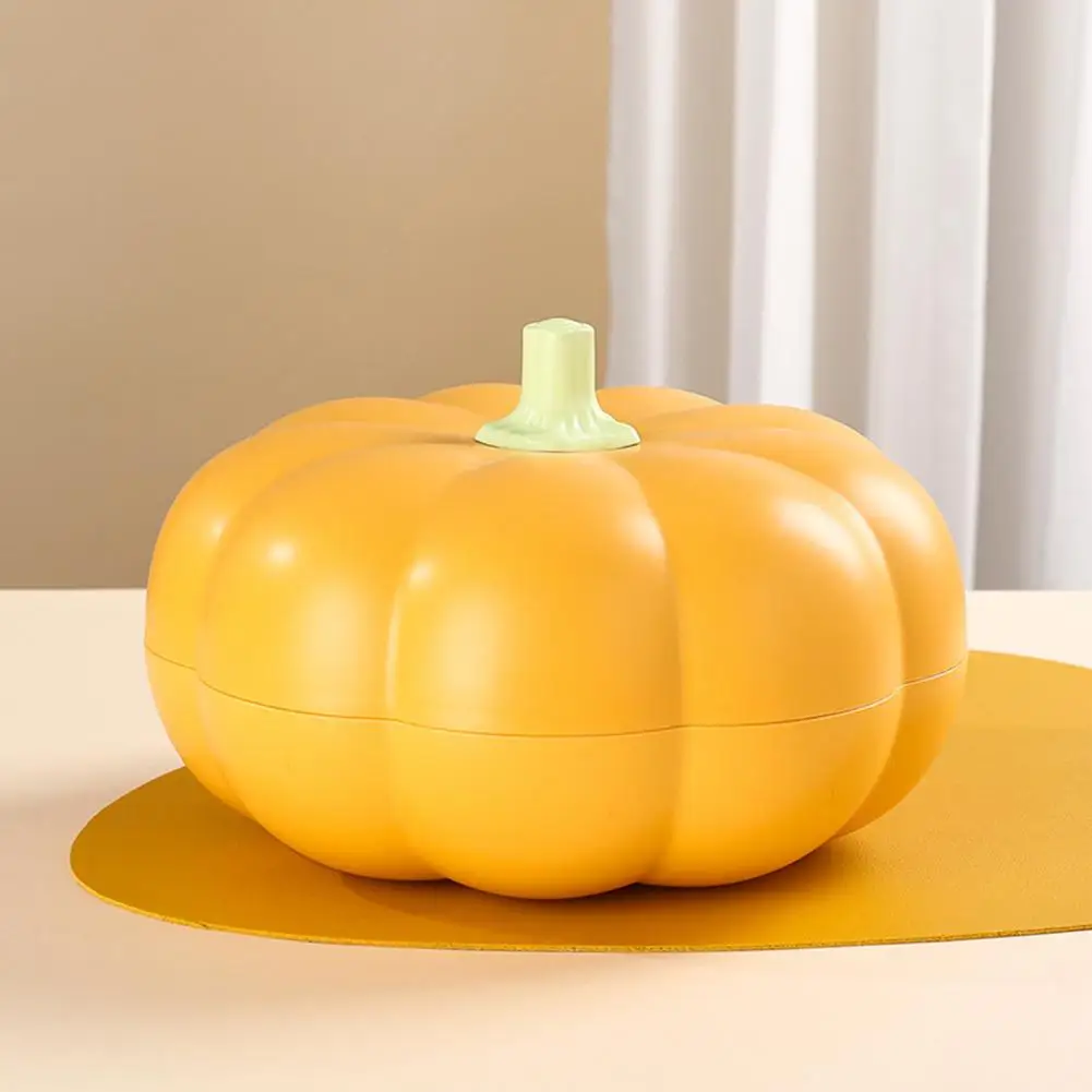 

Halloween Divided Serving Tray with Lid Pumpkin Snack Holder with Lid Divided Serving Tray for Halloween Christmas 3 for Fruits