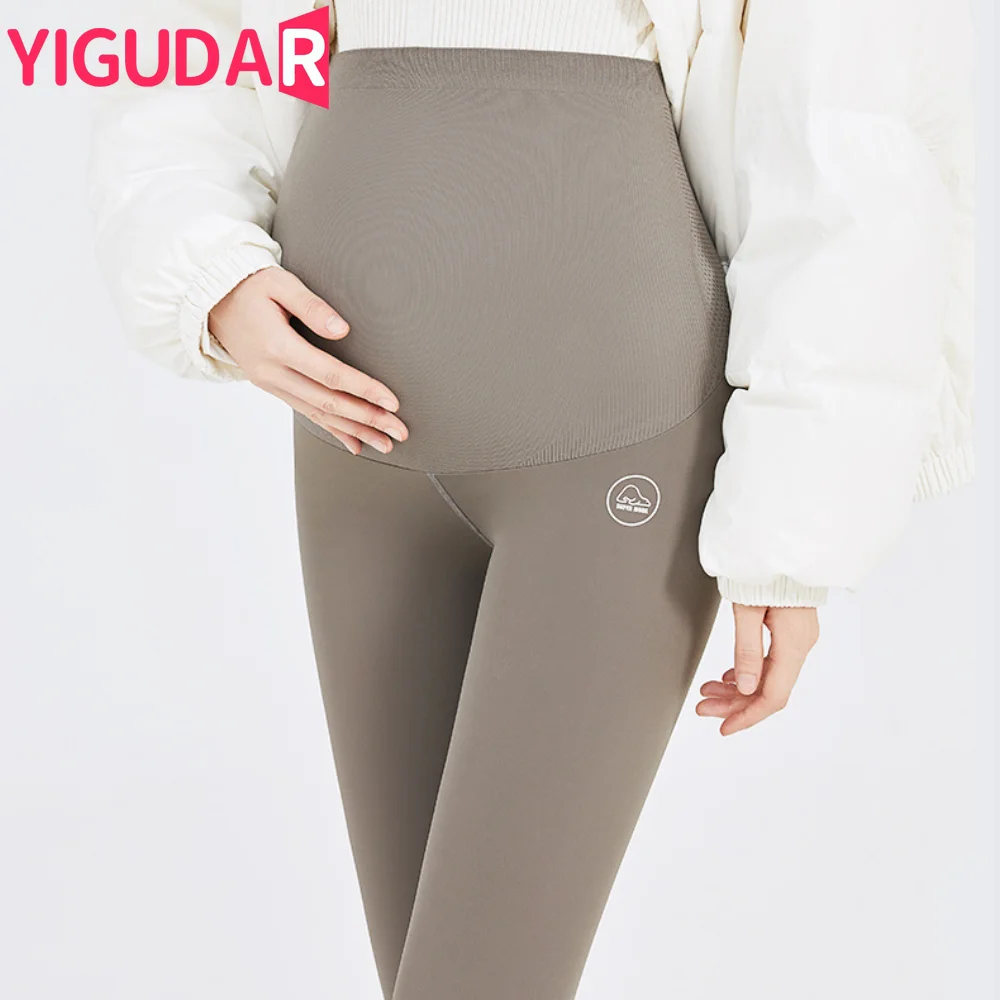 

Pregnant Women's Shark Pants 2024 Spring and Autumn New Item Seamless Belly Support Pregnant Women Leggings Barbie Pants