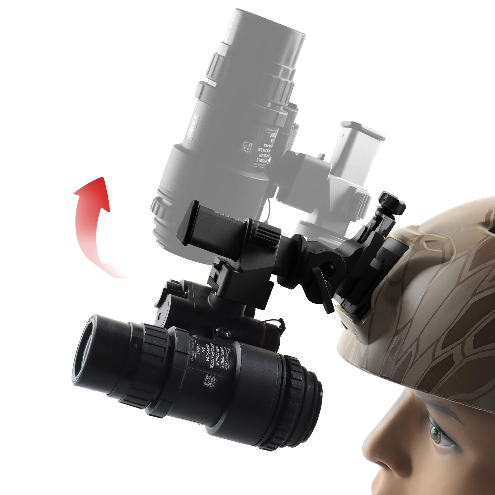 

CANIS SPORT INC PVS-14/15/31 HYPER Многонаправленное регулируемое крепление для шлема для устройств ночного видения