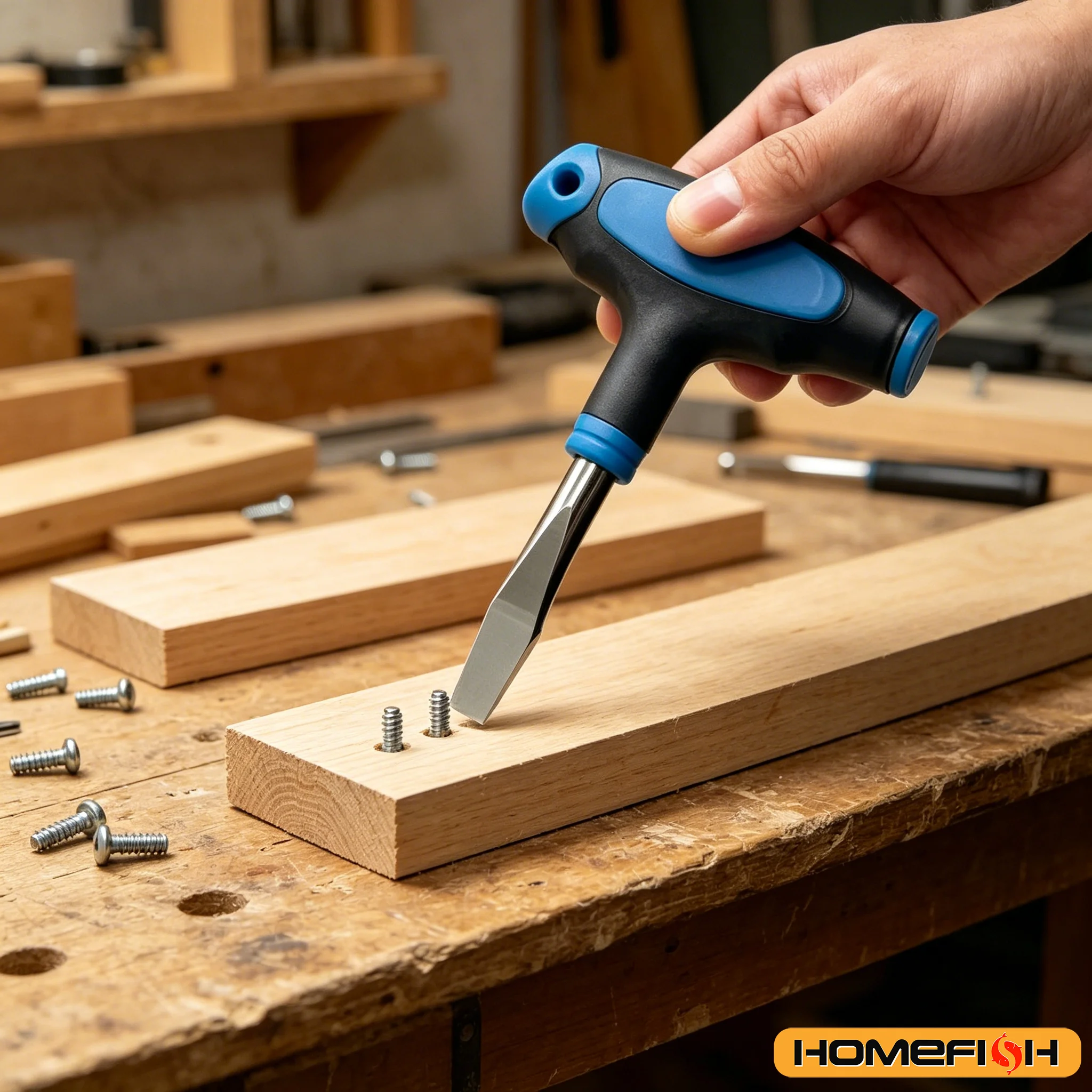 10mm T-förmiger Schlitzschraubendreher 1 Stück Magnetisches Handwerkzeug für Kamerastativ Einbeinstativ Schnellwechselplatte Schlitzschraube