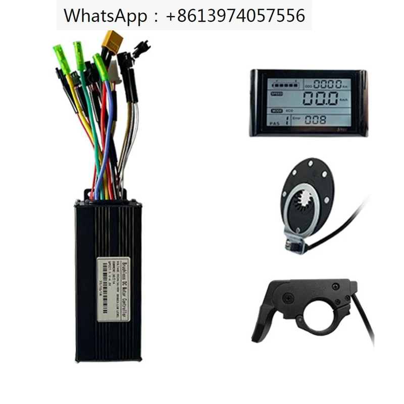 36V 48V 750W 1000W Ebike Brushless 30A Sine Wave Three-Mode 12 Tubes Controller With S900 Display Ebike Parts