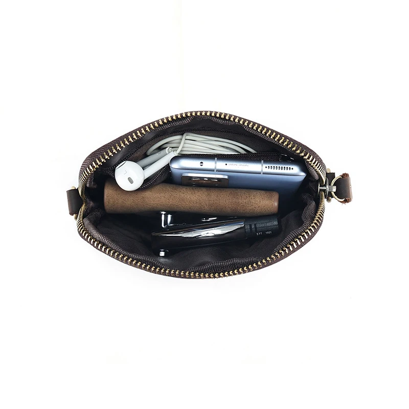 JOYIR الرجال حقيبة كتف مجنون الحصان الجلود الرجعية السفر حقيبة ساعي عادية صغيرة الهاتف الخليوي رجل محفظة حقائب كروسبودي