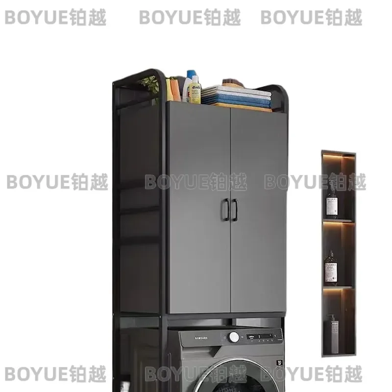 for Multifunctional Modern Simple Washing Machine Shelf Storage Rack Wardrobe Cabinet Organizer