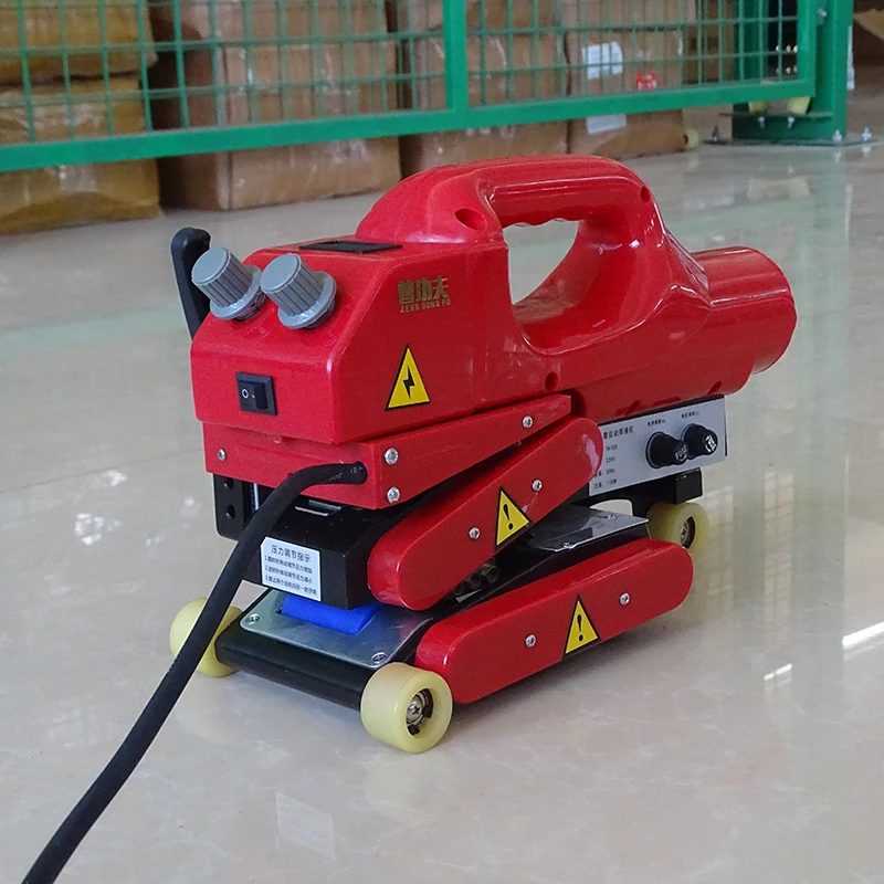 ST-800DG High Precision Digital Readout Silicone Roller Hot Wedge Welder For HDPE Sheet Plastic Liner PVC Film Installation