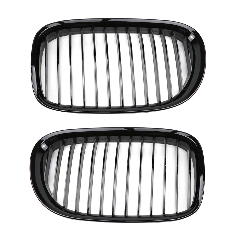 High Quality Racing Grills Front Kidney Grille Grill1 Slats Singel Line For BMW F01 F02 F03 F04 740i 750i 7 Series 2009-2015