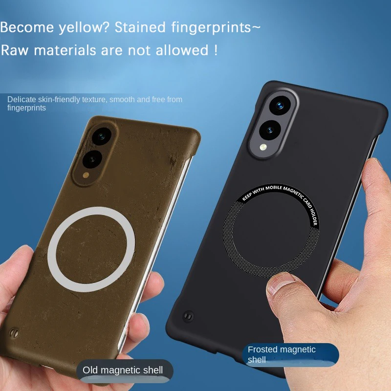 حافظة شحن لاسلكية Magsafe مغناطيسية بدون إطار لهاتف سامسونج S25 Edge S24 S23 S22 S21 S20 Ultra FE S10 S9 Plus غطاء كمبيوتر صلب