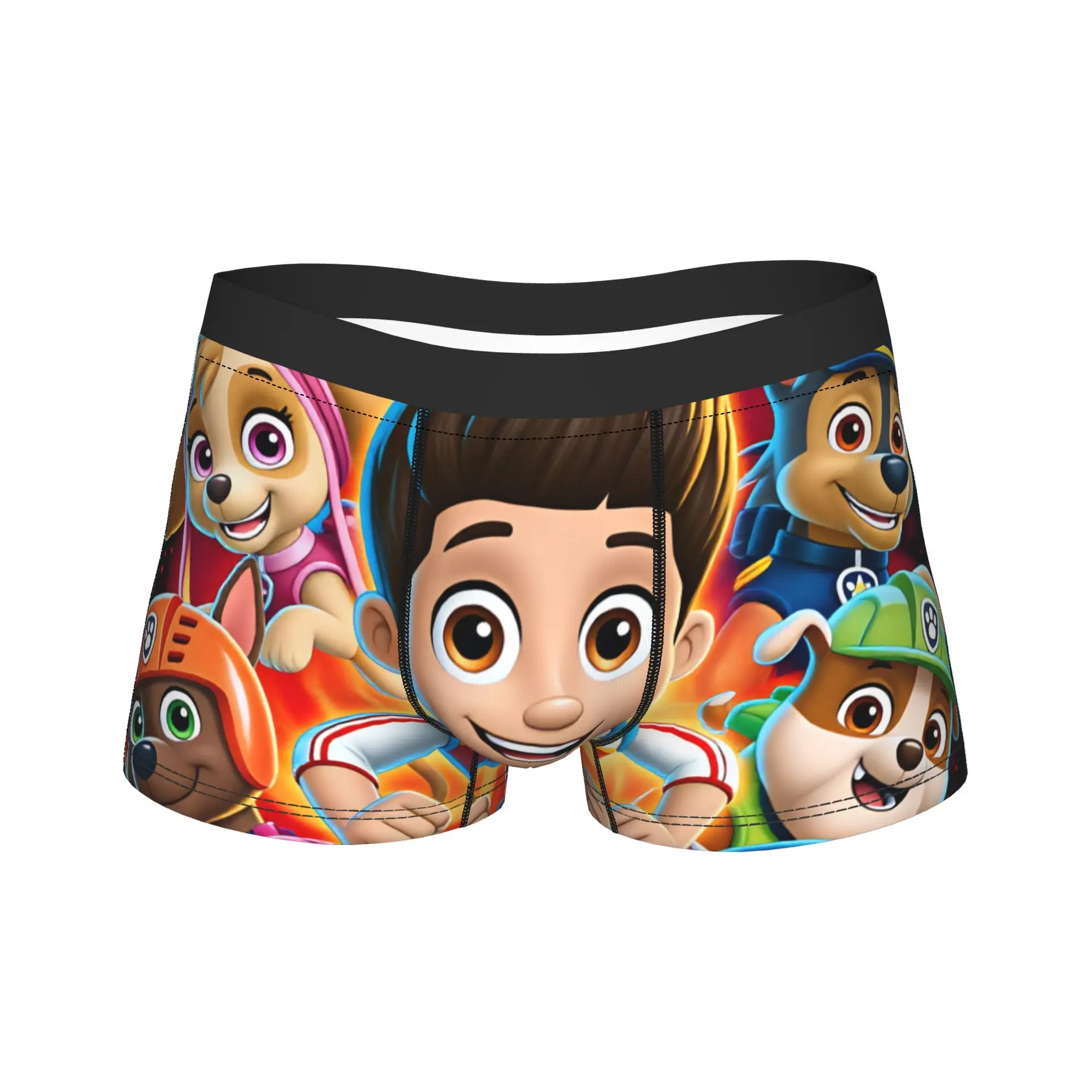 Paw Dogs Ryder Team Character Art Underwear  Custom DIY Trunk Quality Men Panties Breathable Boxer Brief Birthday Present