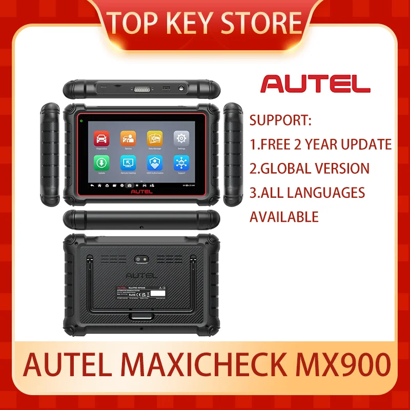 Autel MaxiCheck MX900 Bidirectional Diagnostic Tool PK MK900 DS900 MX808 MX808TS OTOFIX D1 Lite Diagnostic Scanner CAN-FD&DOIP