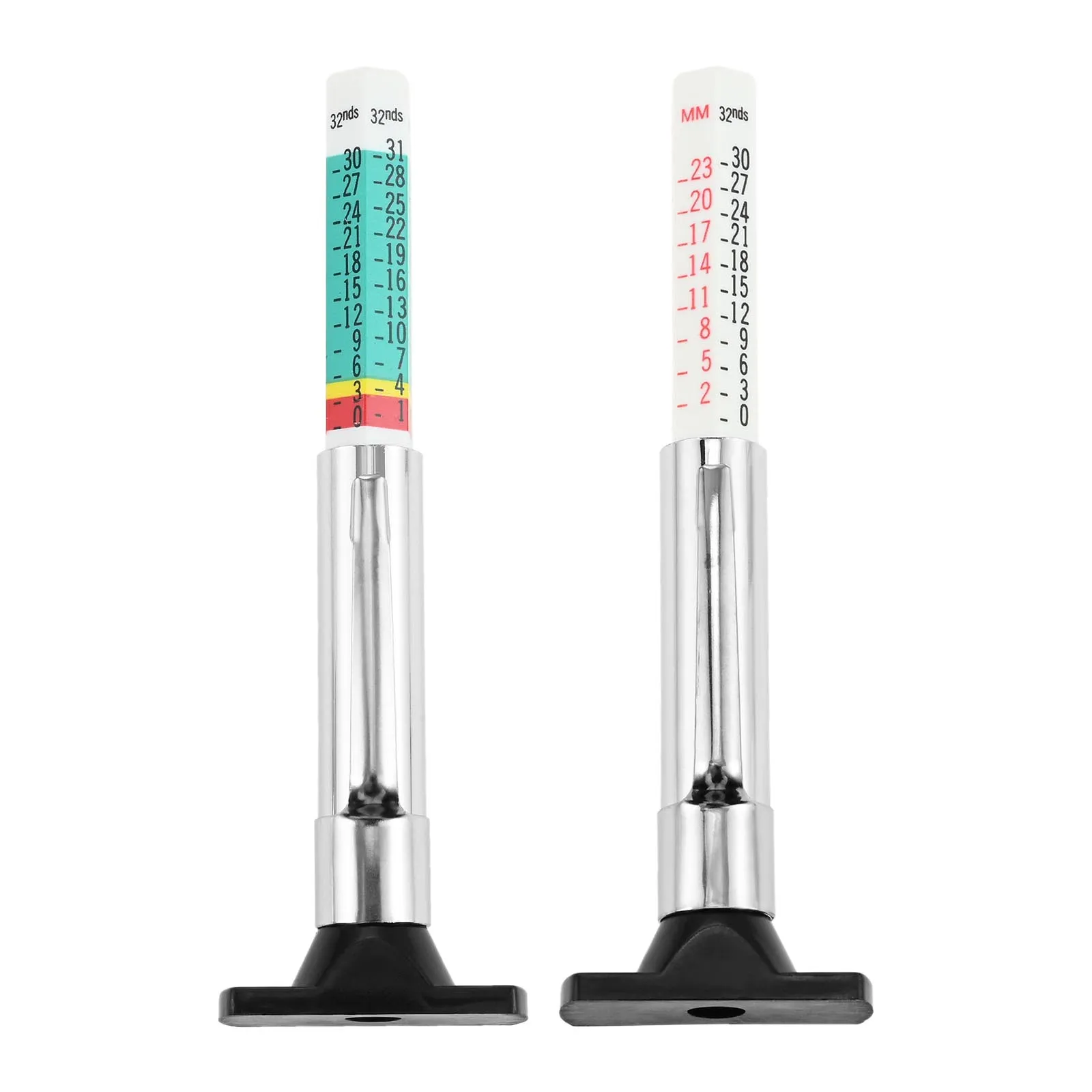 25mm Car Tyre Tire Tread Depth Gauge Meter Auto Tire Wear Detection Measuring Pen Color Coded Digital Caliper Monitoring System